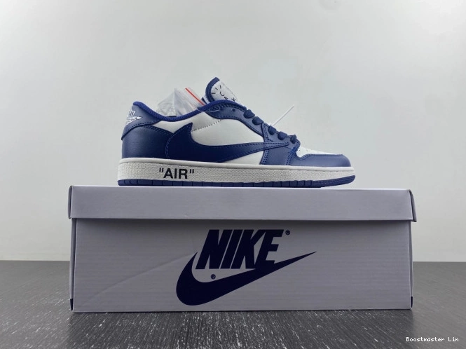 Bmlin X CUSTOM X JORDAN AIR SCOTT 1 TRAVIS DM7890-101 OFF-WHITE 0725